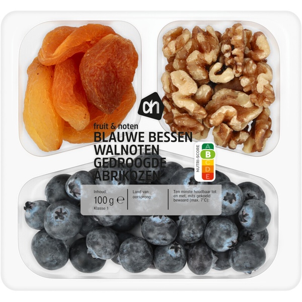 AH Fruit & noten blauwe bessen, walnoten