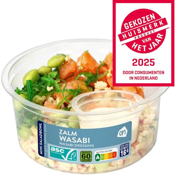 AH Mini saladbowl zalm wasabi