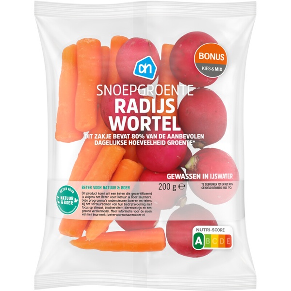 AH Snoepgroente radijs wortel